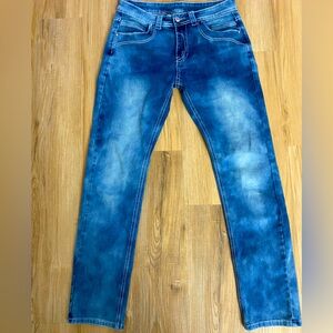 🥰❤️Fashion MidRise Straight Leg Dark to Light Faded Western Flare Denim Jeans